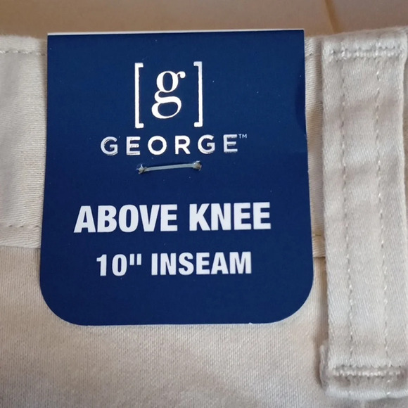 George shorts, 10 inseam, various sizes cream colored - Picture 2 of 3